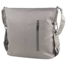 Šedá moderní crossbody dámská kabelka 67-MH